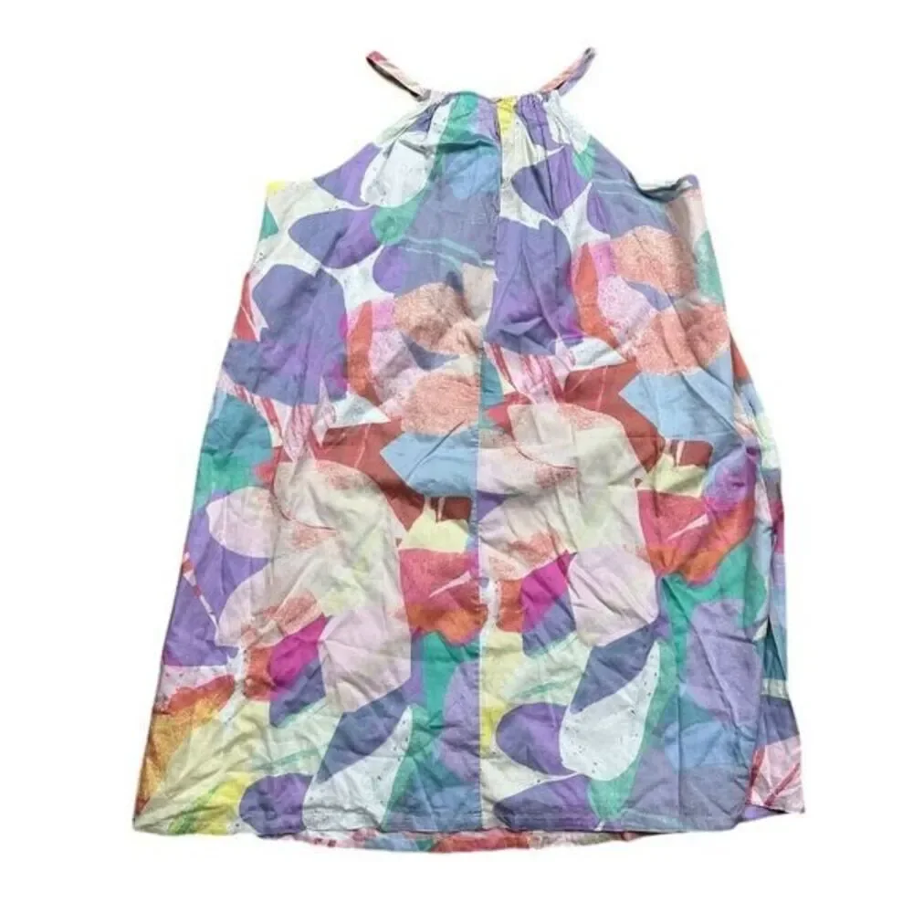 NWT GAP Kids Girls XL Multicolor Floral Halter Knee Length Dress Sleeveless